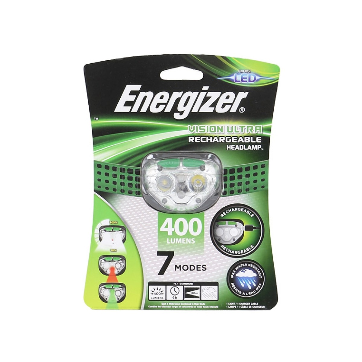 Челна лампа Energizer Vision Rechargeable 400lm ТОП Цена Extreme Sport™